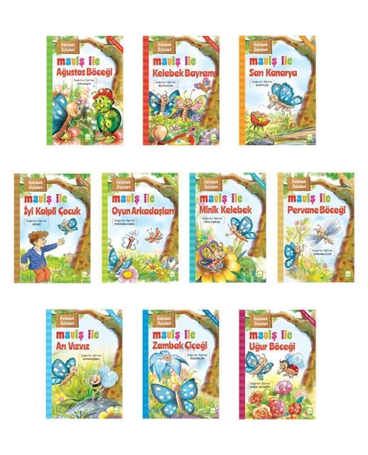 Kelebek Öyküleri 1. 2. Sınıflar 10 Kitap / EMA Kitap
