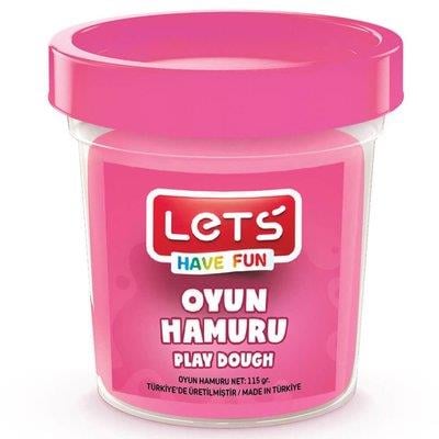 Lets Tek Renk Pembe 115 Gr. Şeffaf Bardak Oyun Hamuru