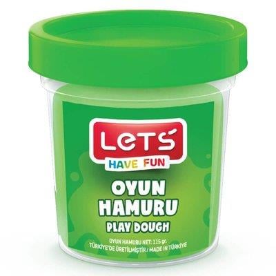 Lets Tek Renk Yeşil 115 Gr. Şeffaf Bardak Oyun Hamuru