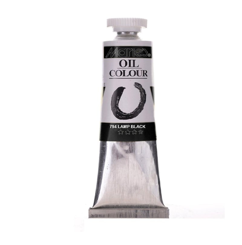 Maries Siyah Lamp Black 50 ml E1384-52 Yağlı Boya 3'lü Paket