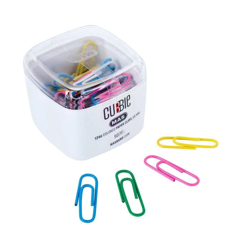 Mas 1246 Cubbie Renkli Ataş 28mm 50 Adet