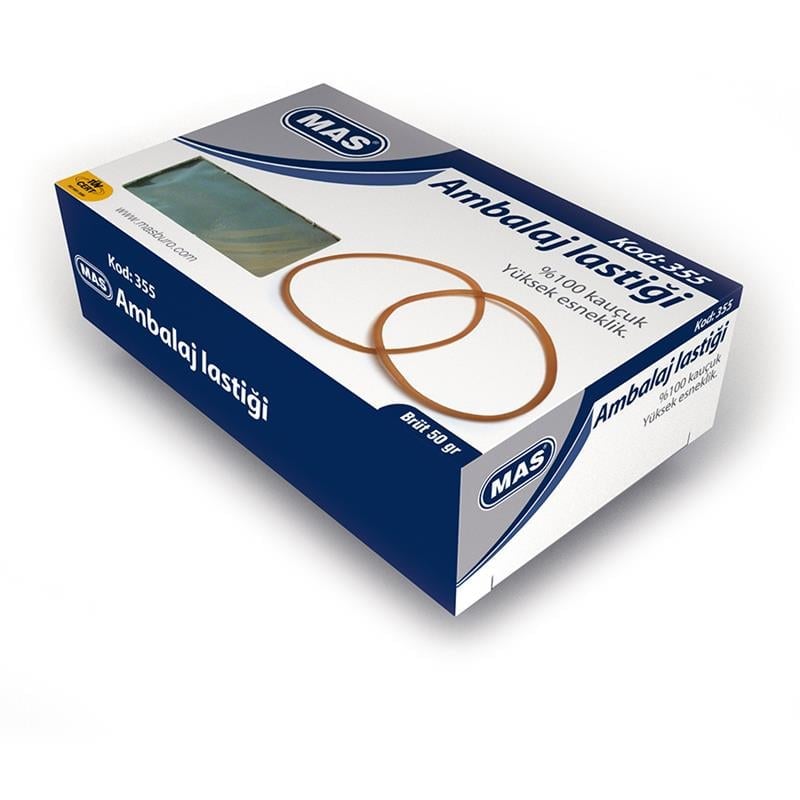 Mas Ambalaj Lastiği 80/50mm Ambalaj %100 Kauçuk 50gr