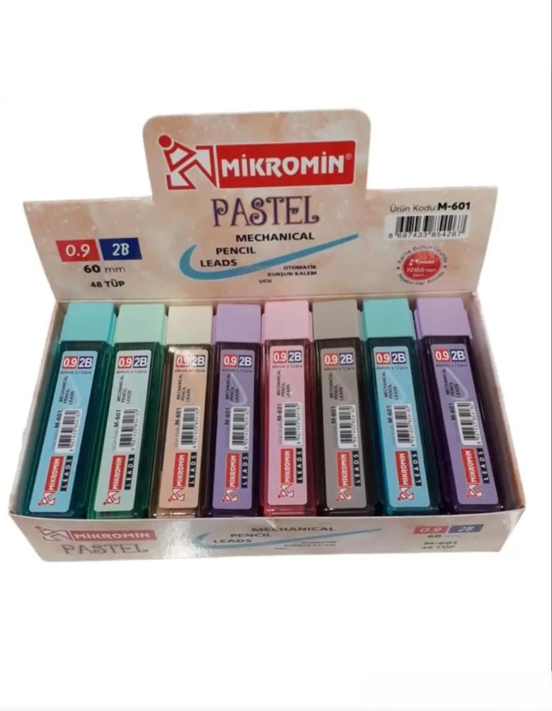 Mikro M-601 60mm 0.9mm 60mm Pastel 48 Tüp