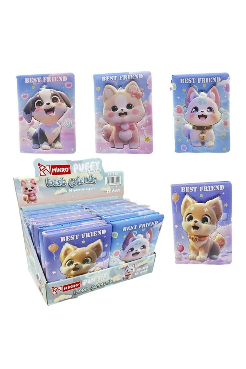 Mikro Puffy Pf-150 Best Friends Not Defteri 12'li Stand