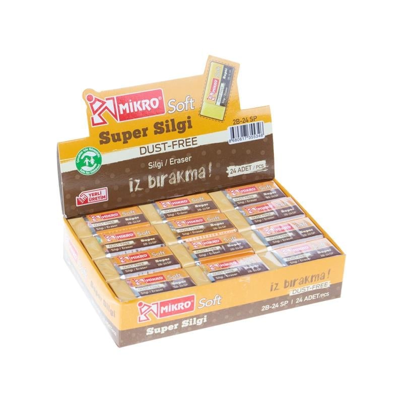 Mikro Silgi 2B-24Spiralli Super Soft 24'lü Paket