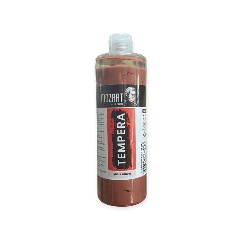 Mozart Tempera Yanık Amber 409 Guaj Boya 500 gr 