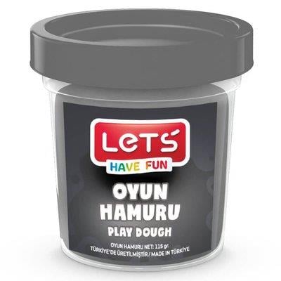 Oyun Hamuru- Lets Tek Renk Grı 115 Gr. (şeffaf Bardak)