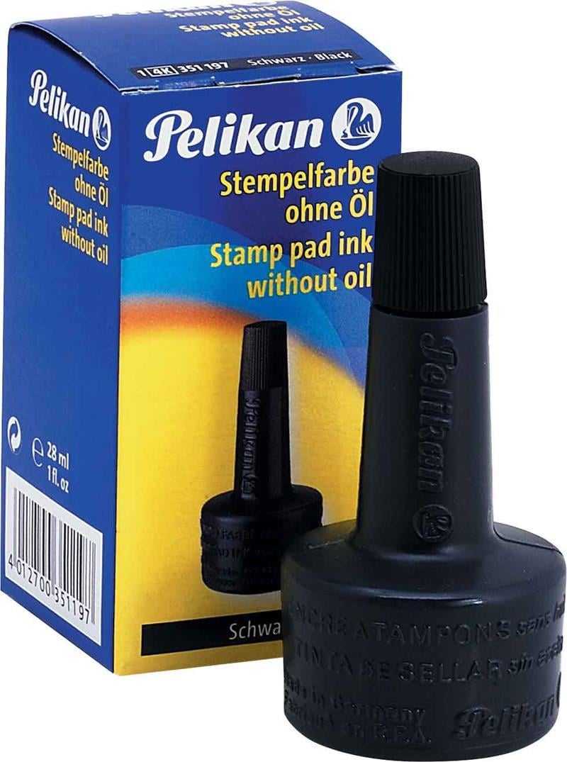 Pelikan Siyah 30cc Istampa Mürekkebi