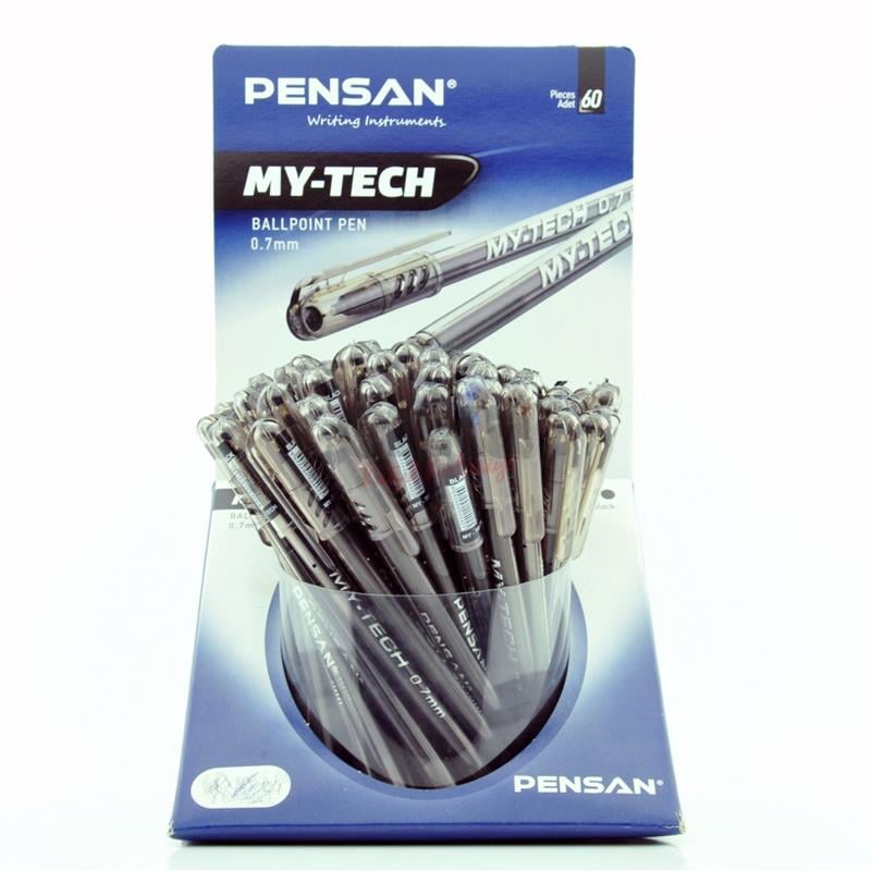 Pensan Tükenmez Kalem Pensan My-tech Siyah 60’lı Stand