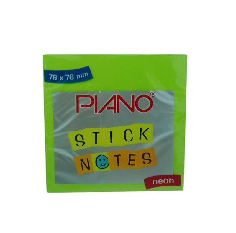 Piano Post-it 07 76x76 Neon Yeşil