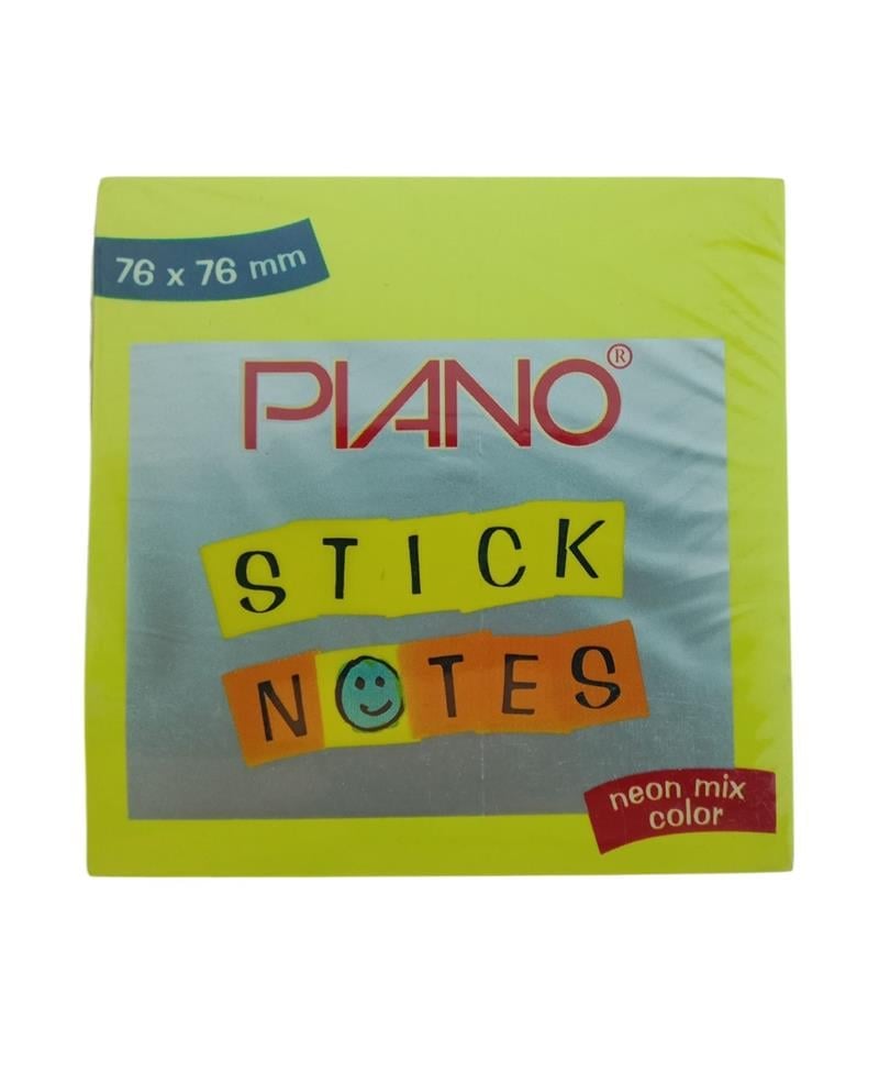 Piano Post-it 42 76x76 Neon 80 Yaprak Mix