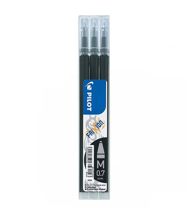 Pilot Frixion Refil 0.7 Siyah 3’lü Set 12'li Kutu