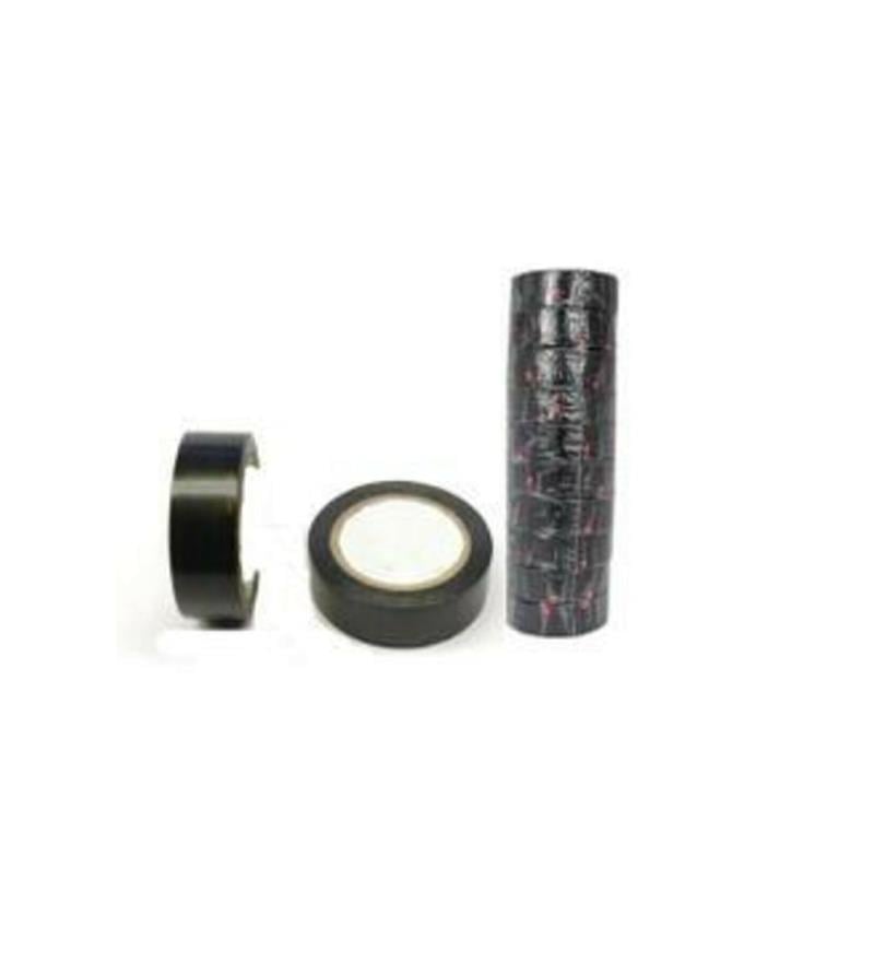 Plastik Izole Elektrik Bandı - Siyah 10'lu Paket