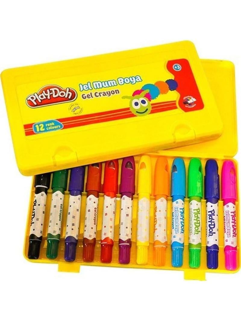Play-doh Jel Mum Boya Crayon 12 Renk Pp Box