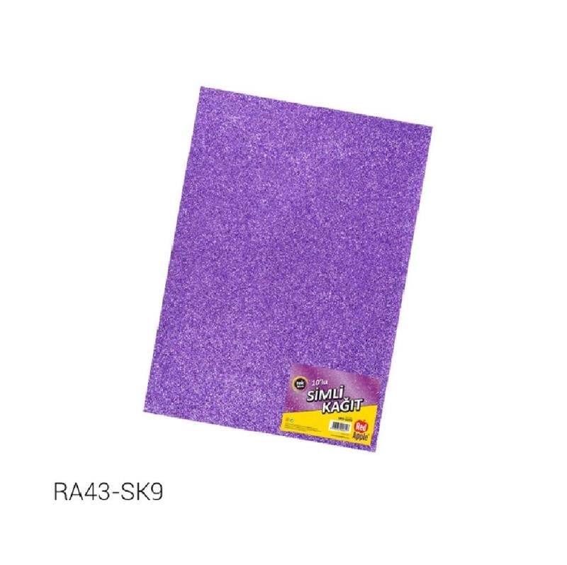 Red Apple Simli Kağıt Mor 50x70 10'lu Paket