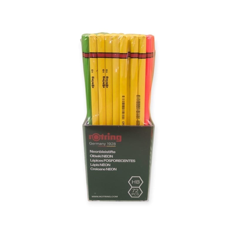 Rotring 2090066 Neon Fosforlu Kurşun Kalem HB 72'li Paket