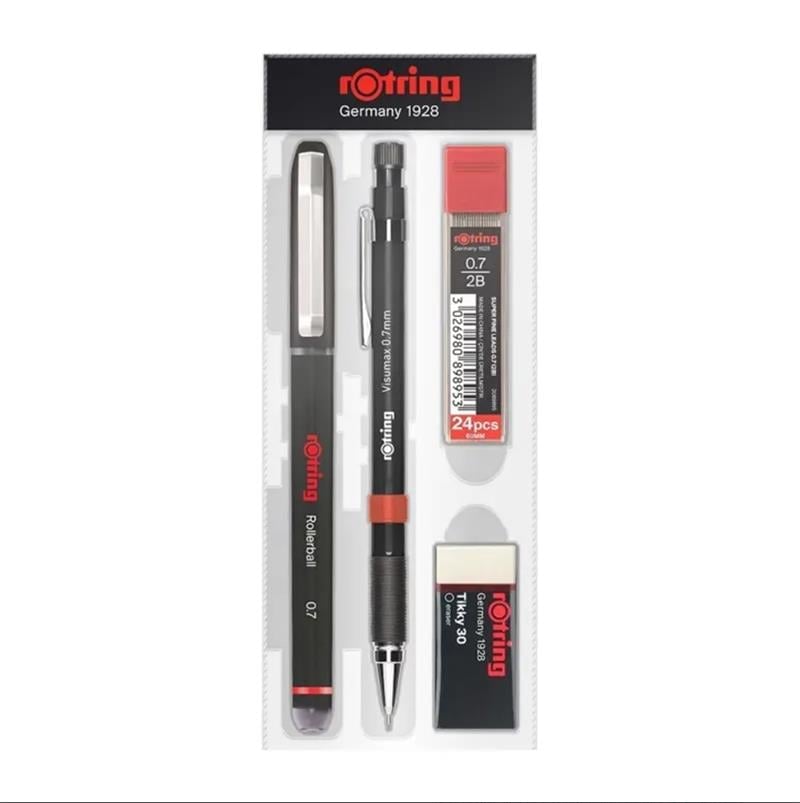 Rotring Ofis Seti Visumax Versatil Kalem 07mm+ Roller Kalem Siyah