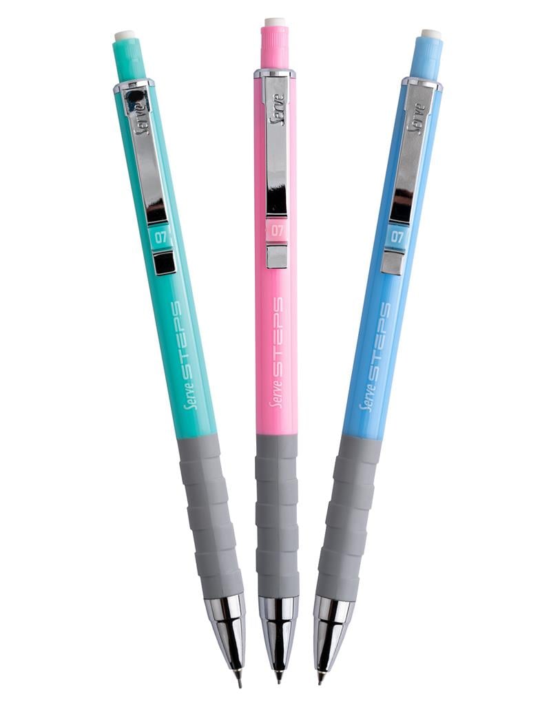 Serve Steps Mekanik Kurşun Kalem Pastel 0.7mm 36'lı Stand