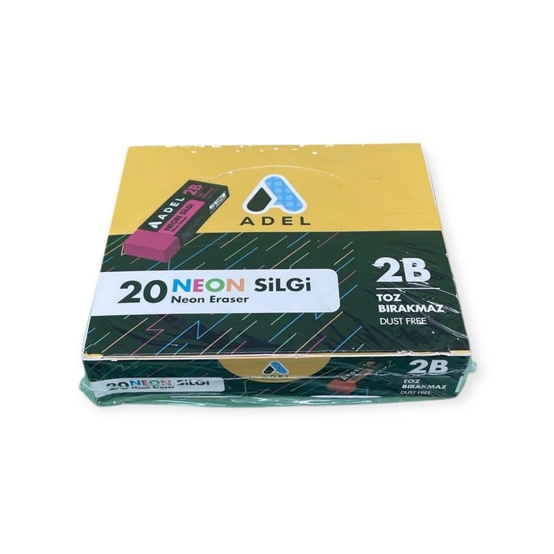 Silgi- Adel Neon Dust-free 4 Renk 20'li