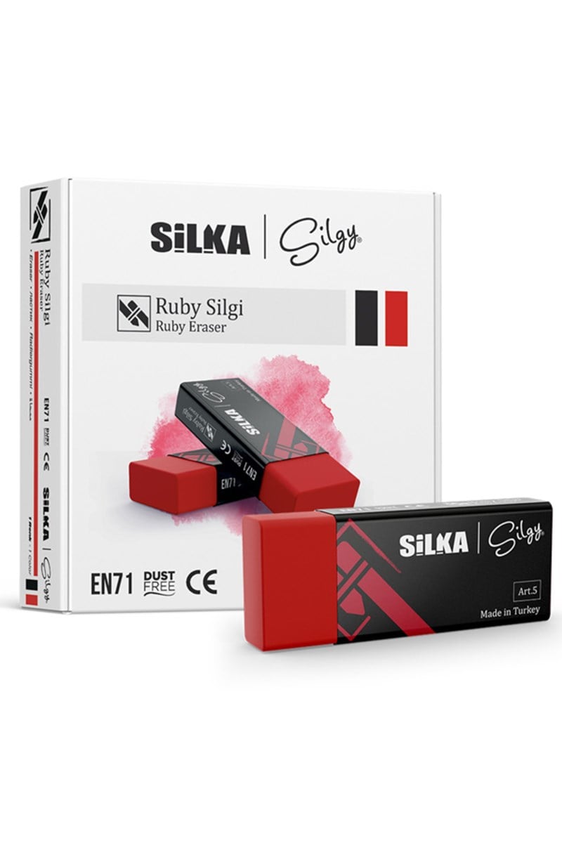 Silka Ruby Kırmızı Silgi- Art.5 20'lı