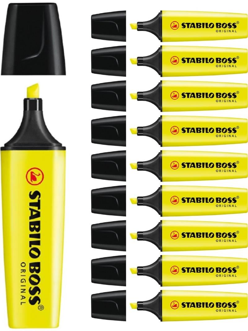 Stabilo Fosforlu Kalem Boss Sarı 10'lu Paket
