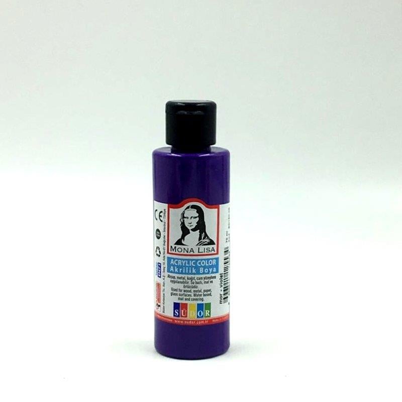 Südor Monalisa Akrilik Boya 70 Ml Mor 12'li Paket