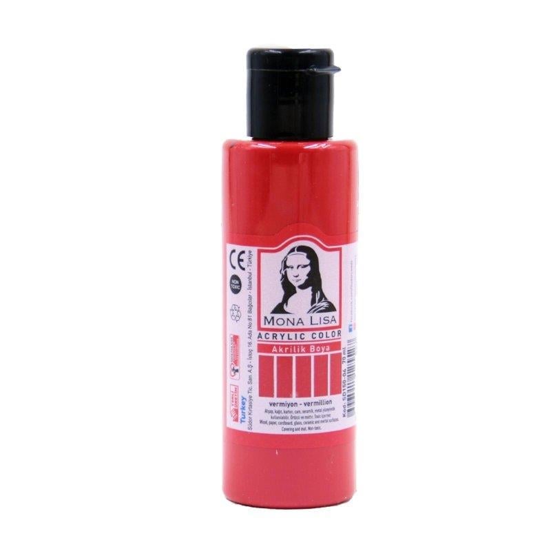 Südor Monalisa Akrilik Boya 70 Ml Vermiyon 12'li Paket