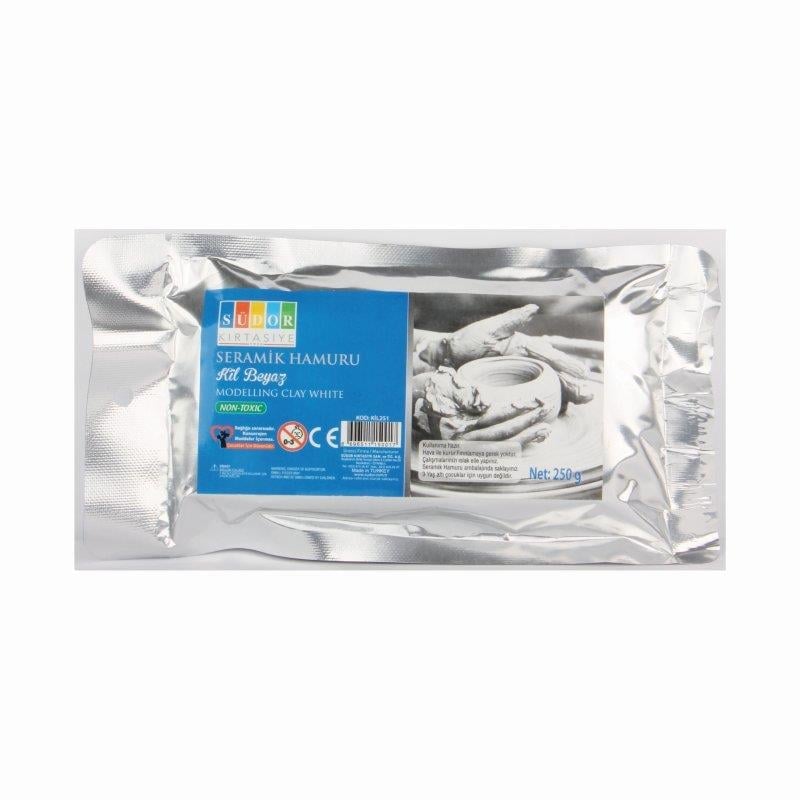 Südor Seramik Hamuru Kil 250 Gr Beyaz