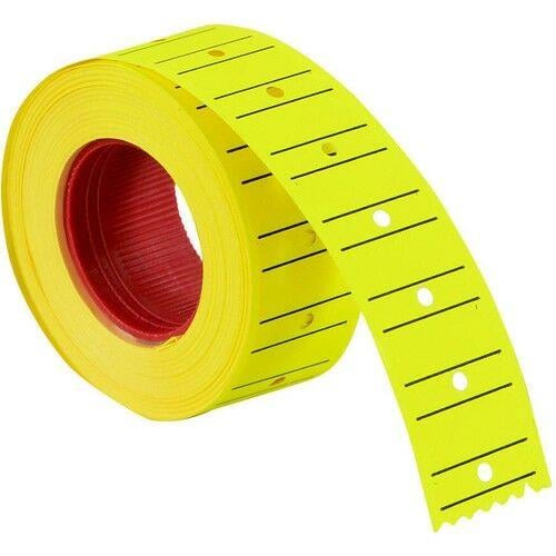 Tanex Fiyat Etiketi 12x21 Çizgili Flo Sarı 800'lü 12'li Paket