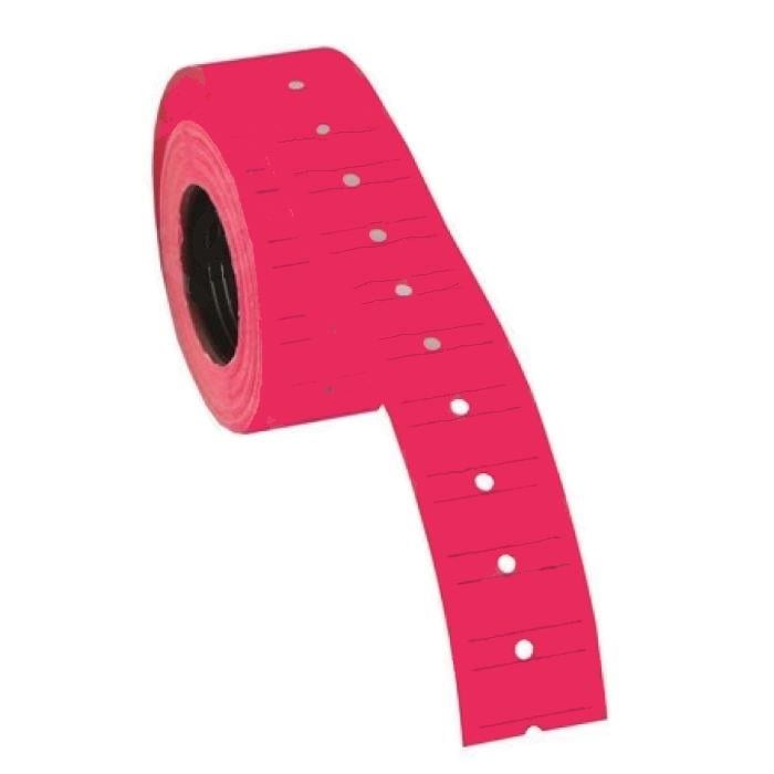 Tanex Fiyat Etiketi 12x21 Çizgili Flo Pembe 800'lü 12'li Paket