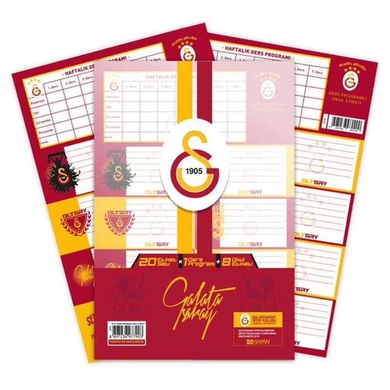 Timon Galatasaray Ders Programlı Okul Etiketi 3x25'li Paket