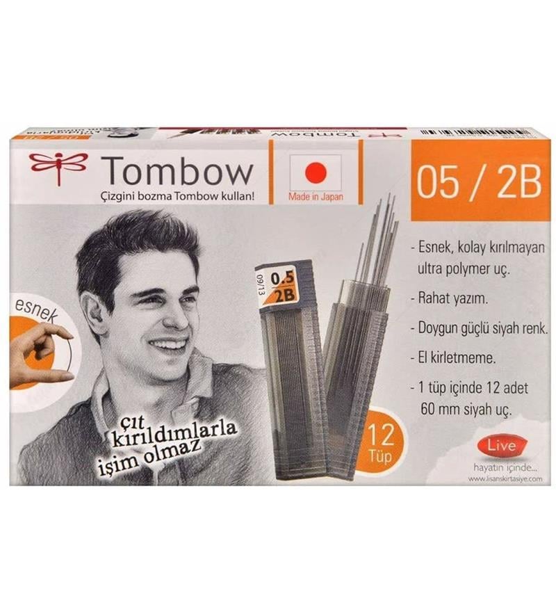 Tombow Min 2B 0.5mm 12 Tüp