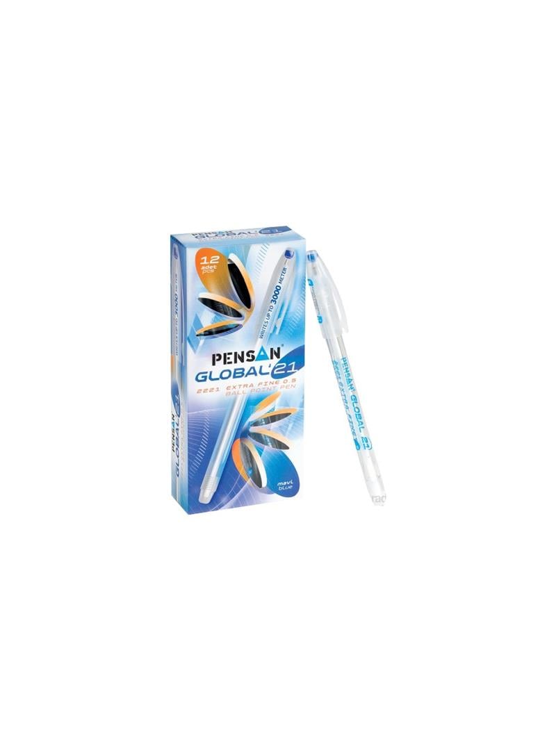 Tükenmez Kalem Pensan Global Mavi 12'li Paket