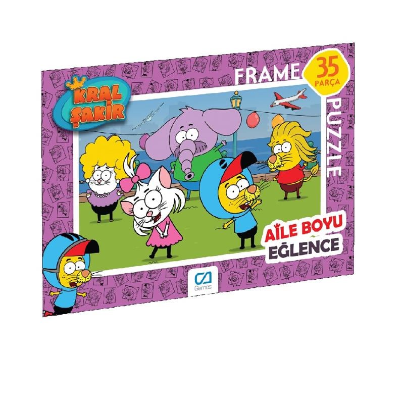 Yapboz- Ca.5049-50 Kral Şakir Frame Puzzle 35 Parça