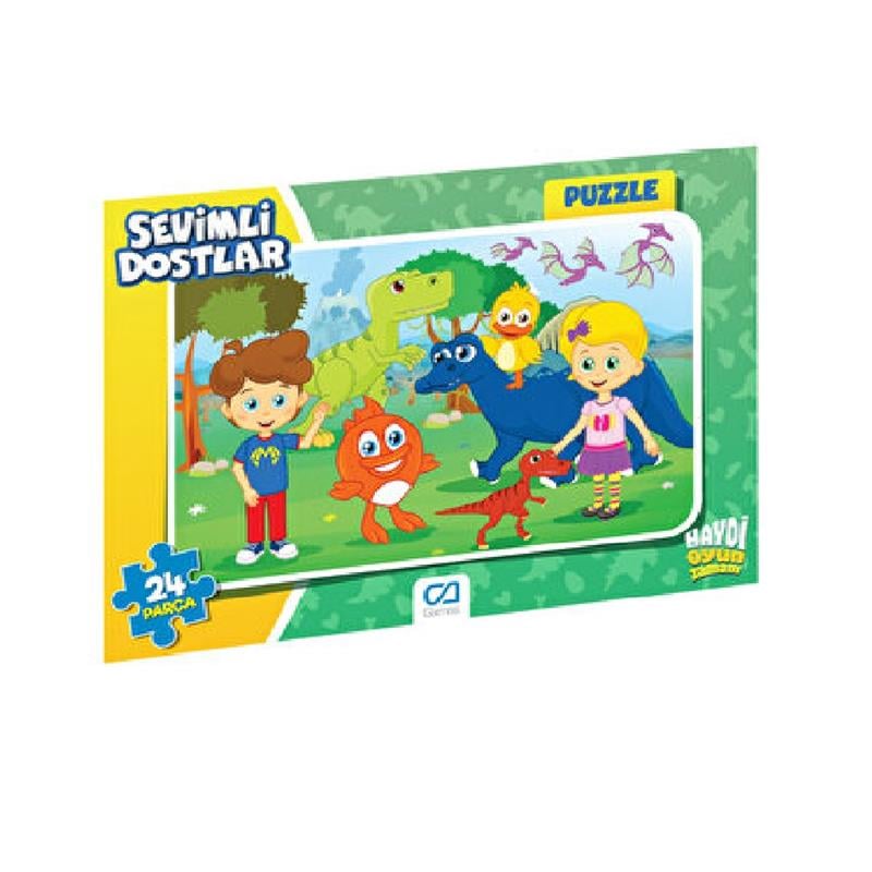 Yapboz- Ca.5121-5122 Sevımlı Dostlar Frame Puzzle 24