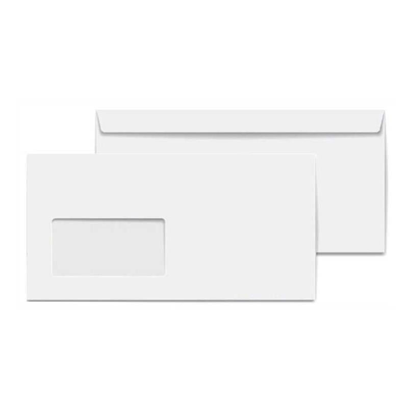 Zarf Diplomat Pencereli 105x240 mm 110 gr 500'lü Kutu