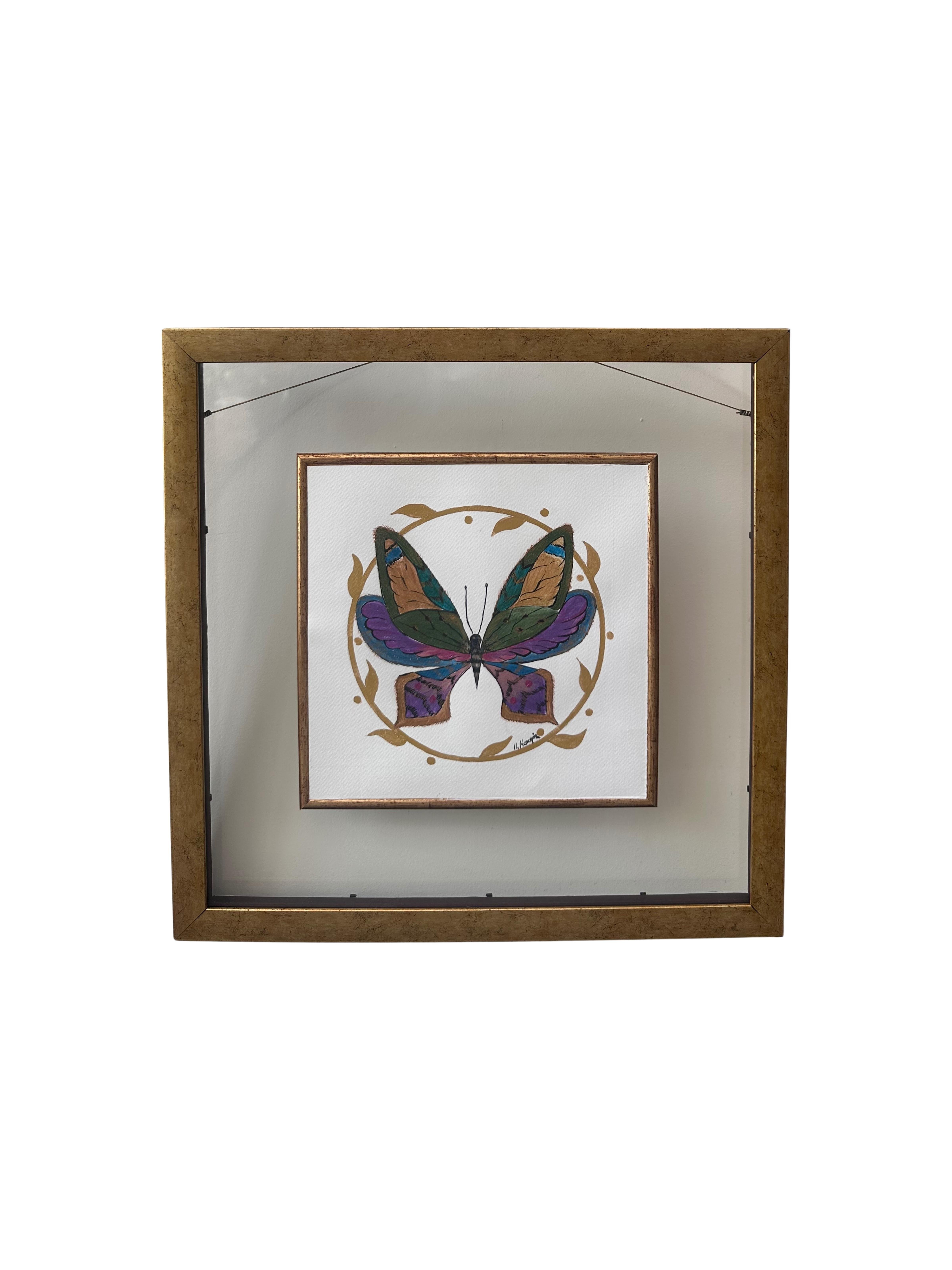 Kelebek El Boyama Tablo