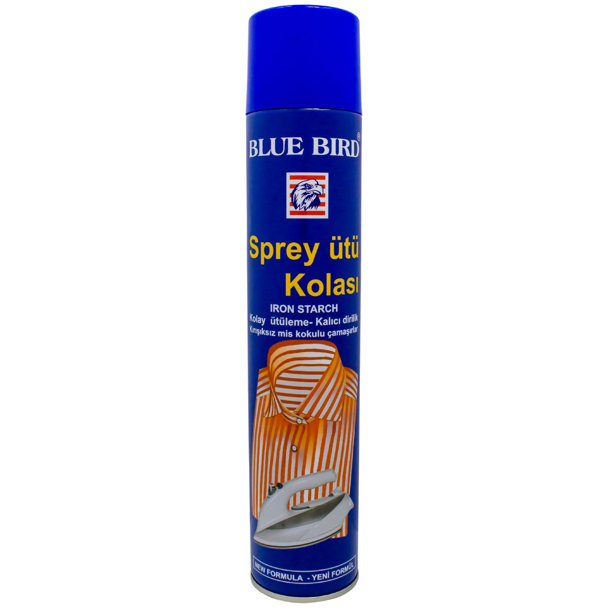 Blue BirdBlue Bird Ütü KolasıBLUE BIRD ÜTÜ KOLASIBlue Bird Ütü Kolası Sprey 500ml | Ütülemeyi Kolaylaştıran Kumaş Koruyucu