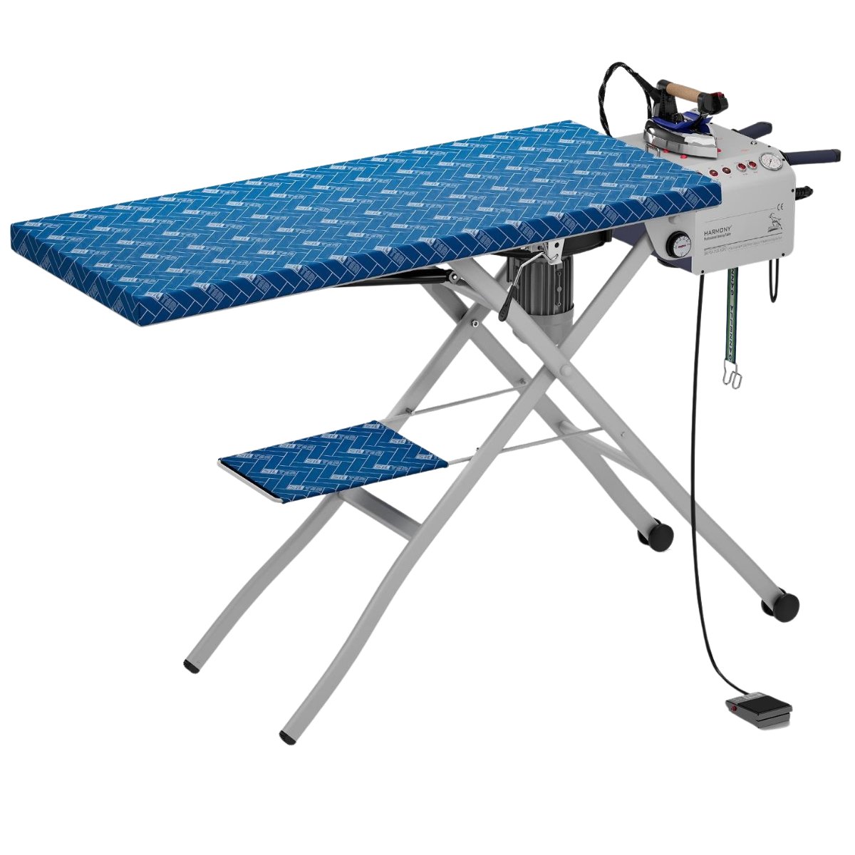 SilterSM/PSA 2135 AGPDHarmony SM/PSA 2135 AGPD Katlanabilir Kazanlı ve Potent Fanlı Ütü Masası – 3,5 Lt Geniş Tip, Amortisörlü Profesyonel Model | Sökülebilir Kazanlı Model