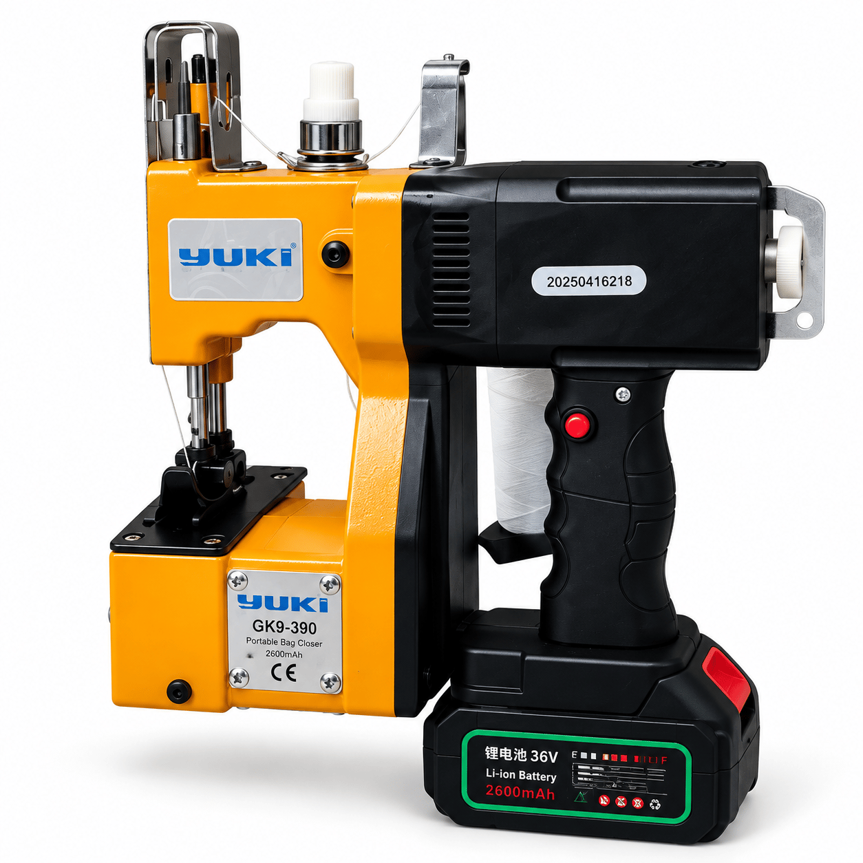 Yuki GK9-390 Şarjlı Çuval Ağzı Dikiş Makinesi 2600 mAh