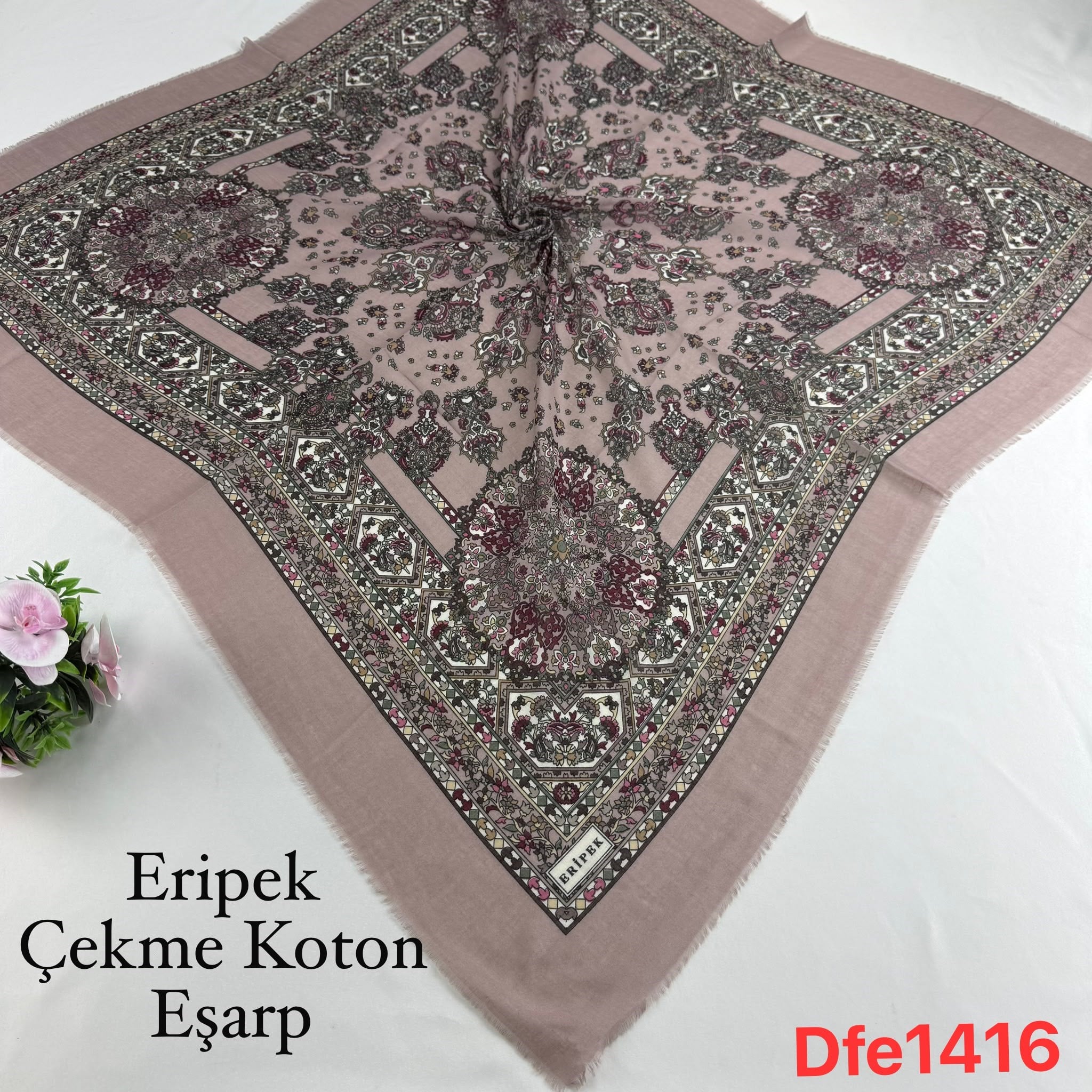 Eripek Çekme Koton Eşarp