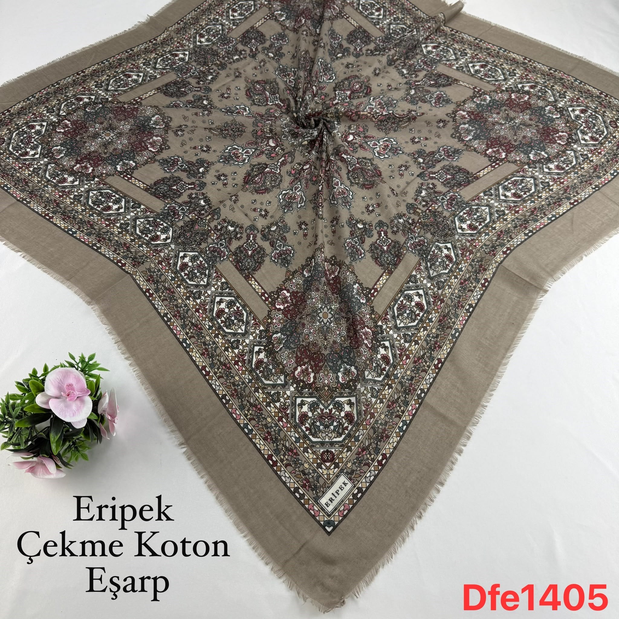 Eripek Çekme Koton Eşarp