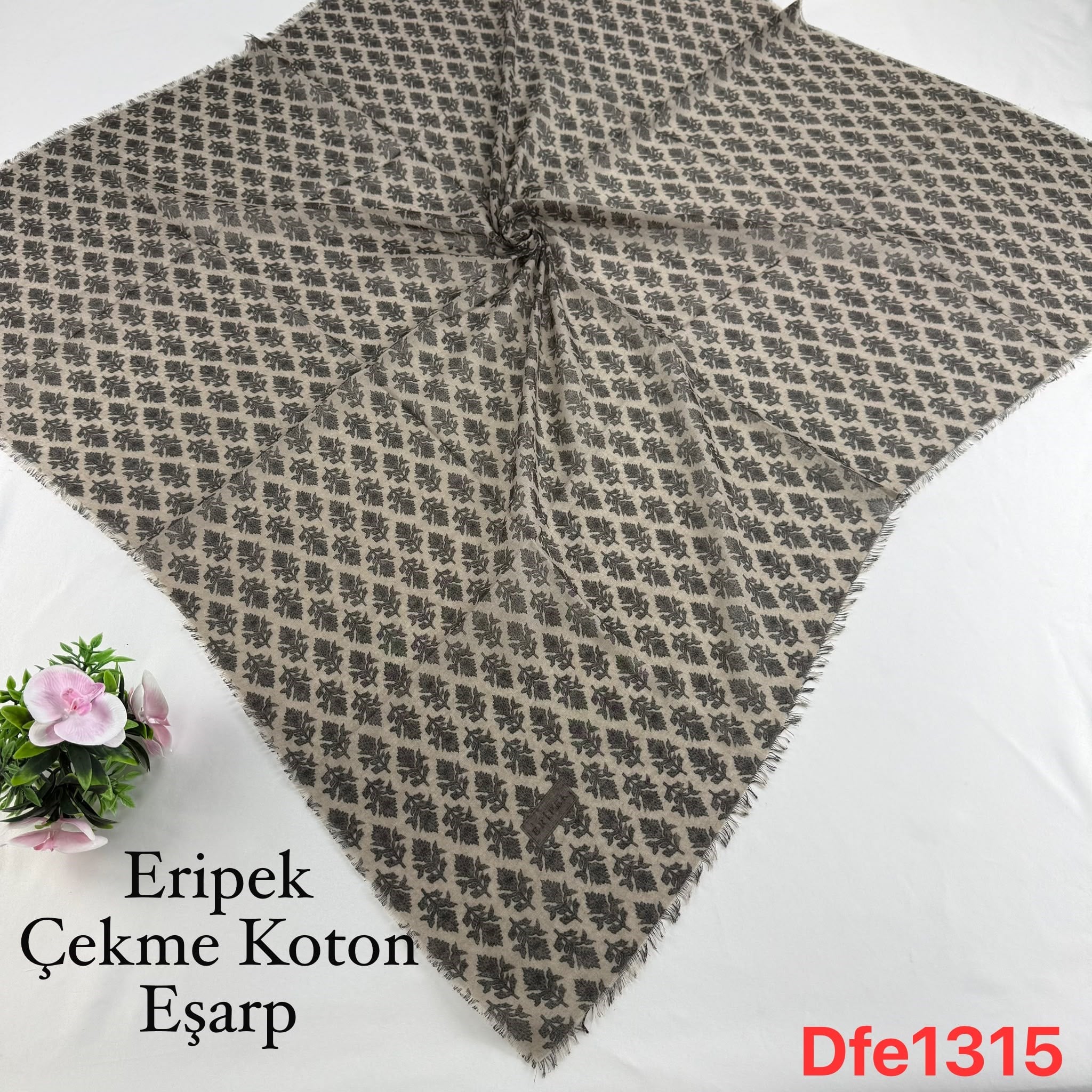 Eripek Çekme Koton Eşarp