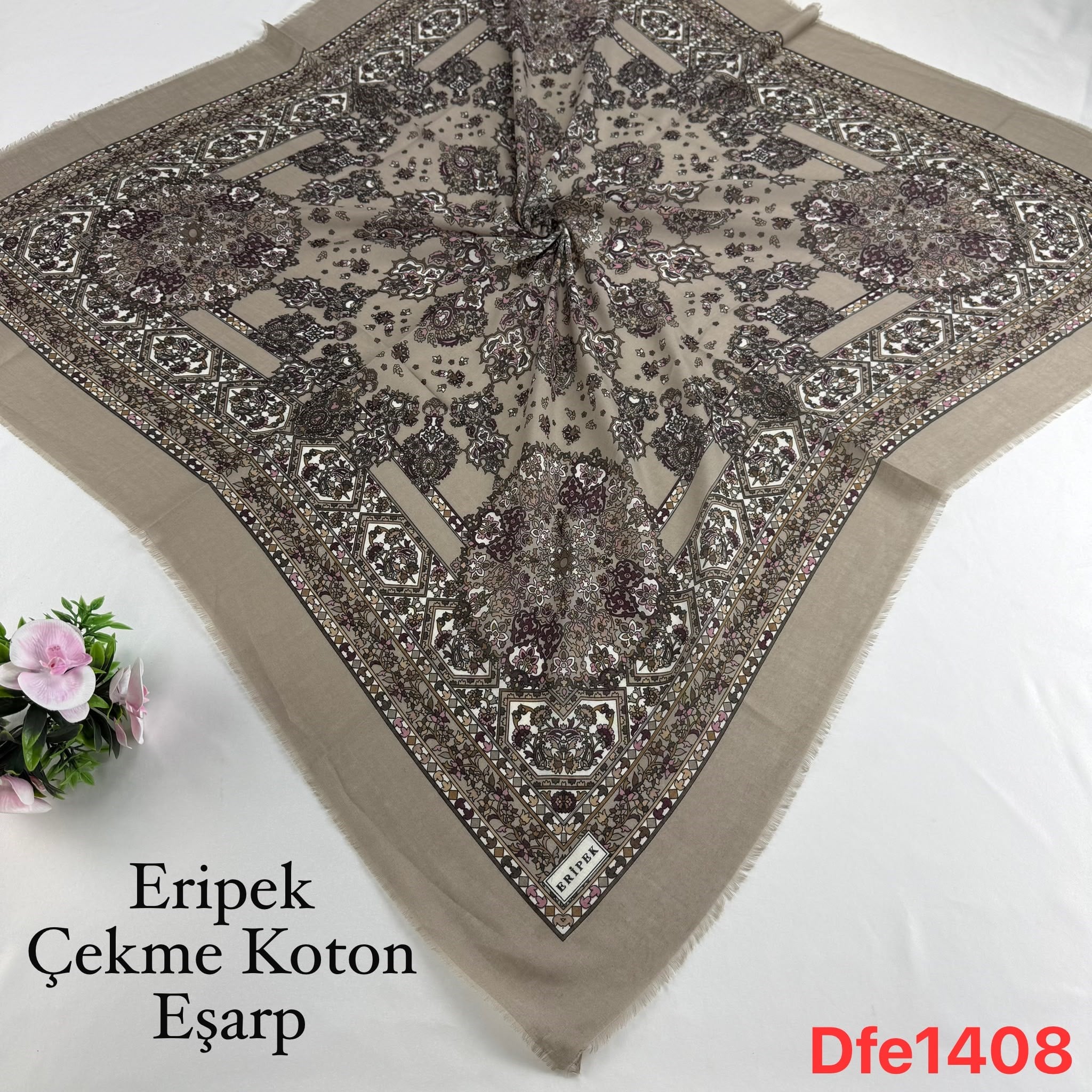 Eripek Çekme Koton Eşarp