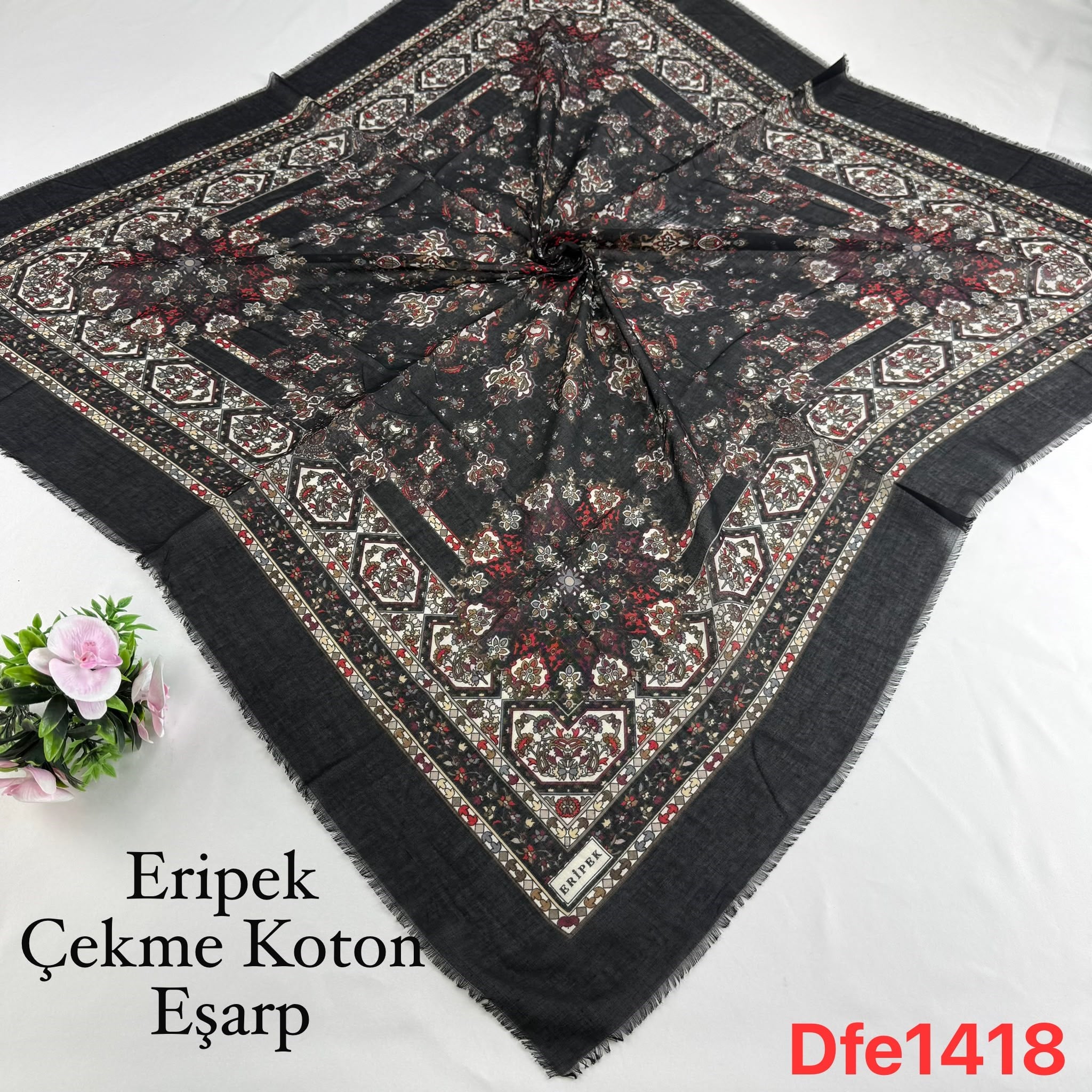 Eripek Çekme Koton Eşarp