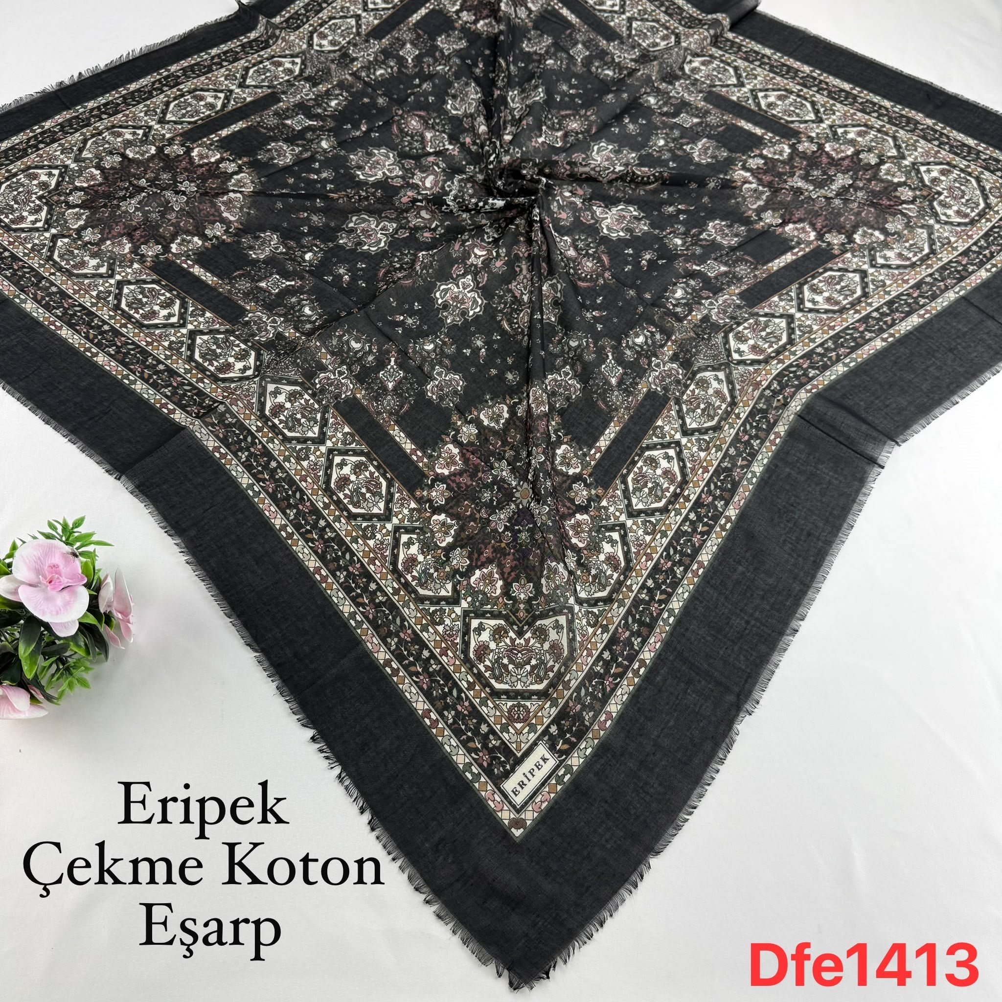 Eripek Çekme Koton Eşarp
