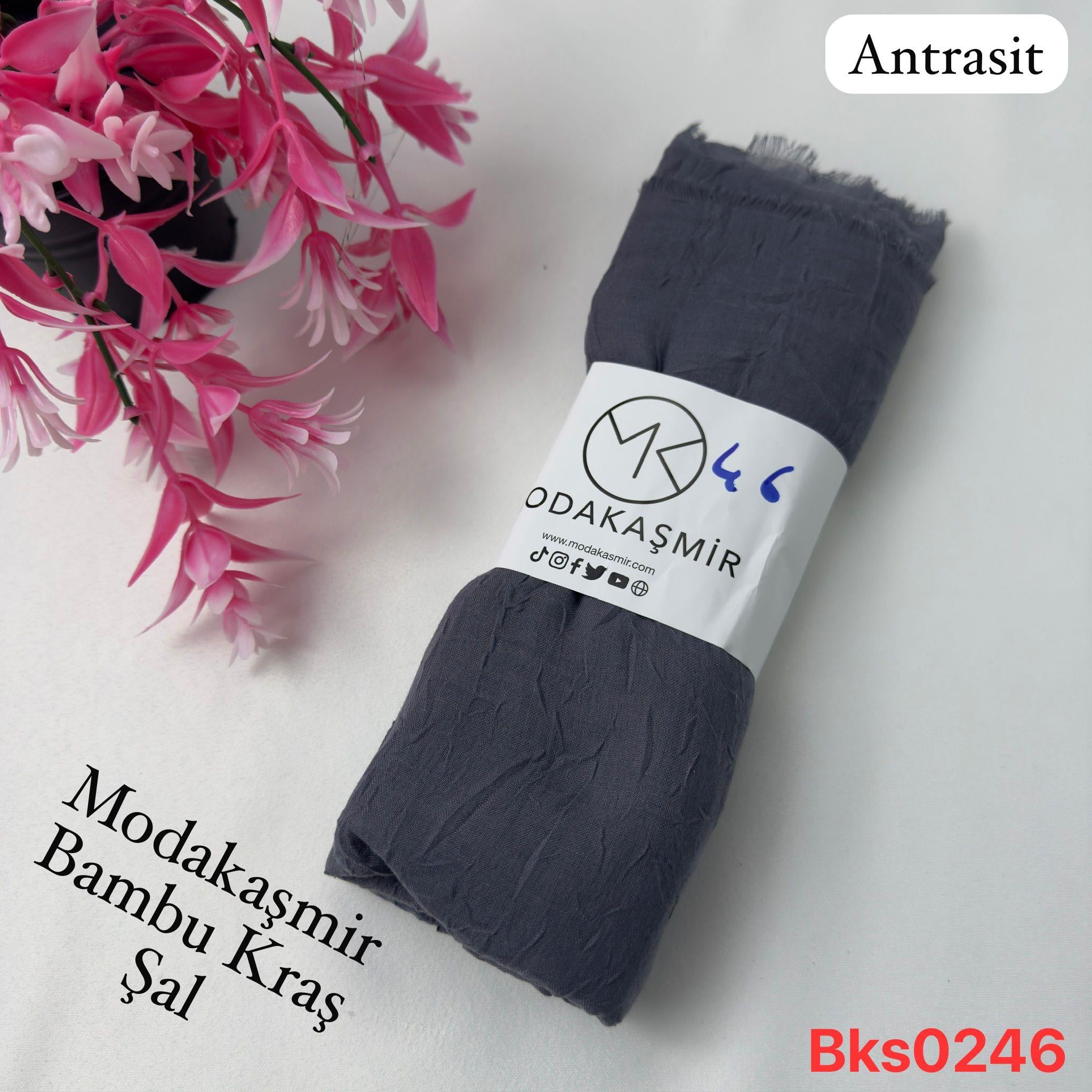 L-100 Modakaşmir Bambu Kraş Şal