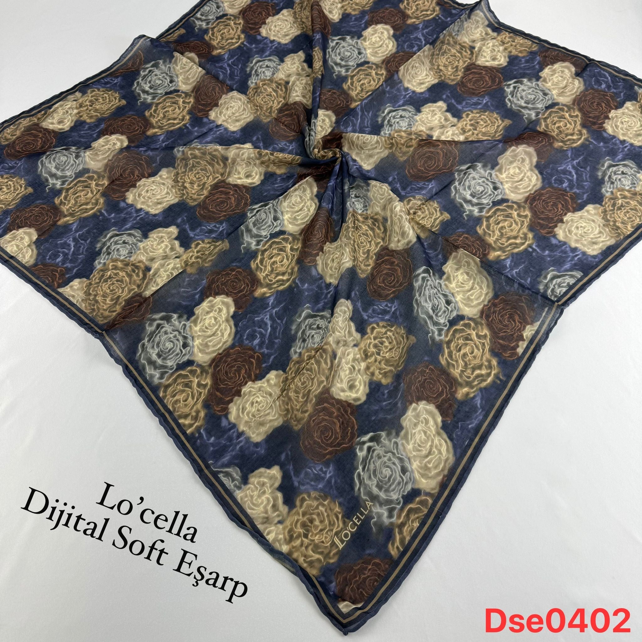Lo'cella El Dikişli Soft Eşarp
