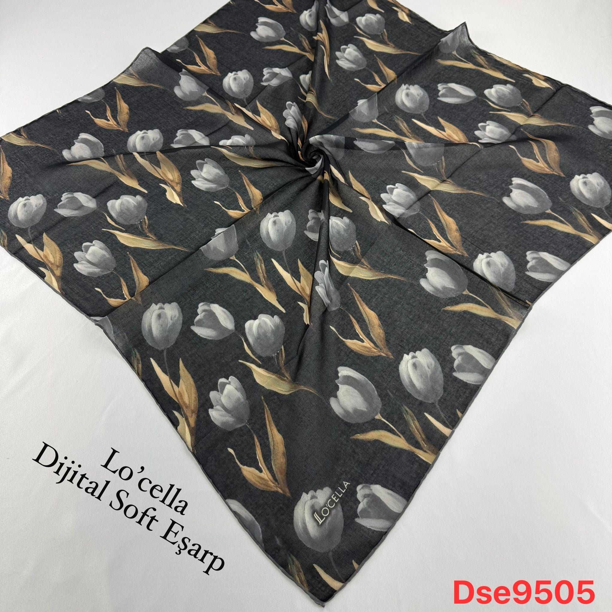 Lo'cella El Dikişli Soft Eşarp