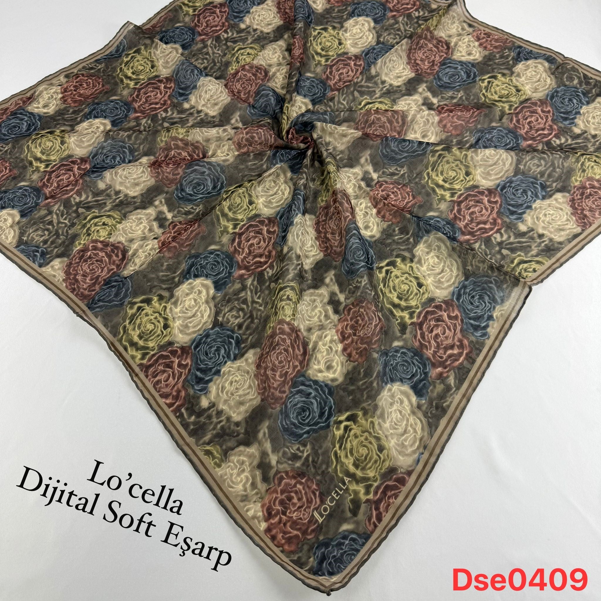Lo'cella El Dikişli Soft Eşarp